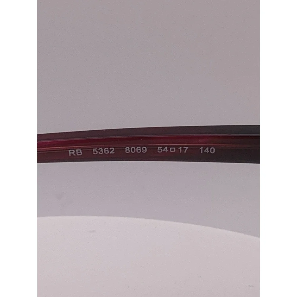 Ray-Ban RB 5362 8069 Red Brown Eyeglasses Frames 54-17-140 Womens